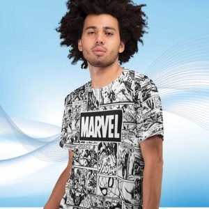 Printed T Shirts-Poly Super Dry fit – Superhero Series – Tribute to Stan Lee from Marvel – Design-by ZingerTees-Unisex-EL9120332