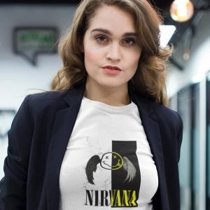 Printed T Shirts-Legends Series – Tribute to Rock Band Nirvana Design No.6-by ZingerTees-Unisex-EL9120328