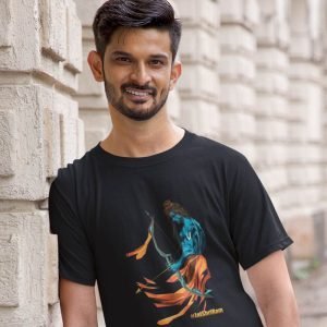 EqualLife Pure Cotton Chest Print T Shirt-Hindu God Lord Ram-Design-5-by ZingerTees-Unisex-EL9120372