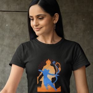 EqualLife Pure Cotton Chest Print T Shirt-Hindu God Lord Ram-Design-6-by ZingerTees-Unisex-EL9120373