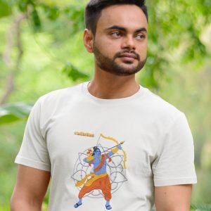 EqualLife Pure Cotton Chest Print T Shirt-Hindu God Lord Ram-Design-7-by ZingerTees-Unisex-EL9120374