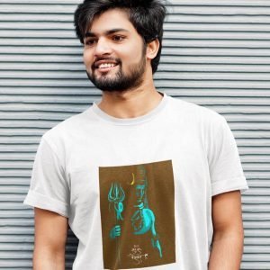 EqualLife Pure Cotton Chest Print T Shirt-Hindu God Lord Shiva-Design-8-by ZingerTees-Unisex-EL9120377