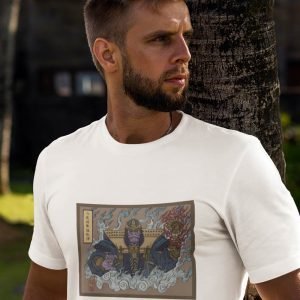 Printed T Shirts-Superhero Series – Thanos as a Samirai Warrior Design-by ZingerTees-Unisex-EL9120331