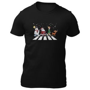 EqualLife Printed T Shirts-Funny Christmas Series – 7 -Abbey Road Design-by ZingerTees-Unisex-EL9120507