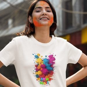 EqualLife Printed T Shirts-Super Dry-fit – Holi Design – 17 – Colors of Fun-by ZingerTees-Unisex-EL9120515