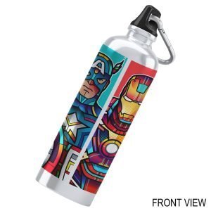 Designer Water Bottle-Superheros Art Deco Style Design-2-By EqualLife -EL7222138