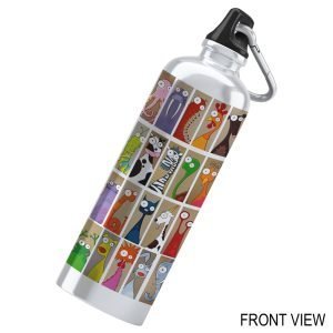 Designer Water Bottle-Funny Animals Design-4-By EqualLife -EL7222140