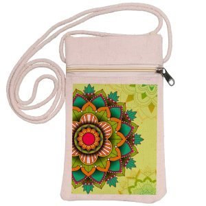 Eco-Friendly Recycled Cotton Canvas Mobile Phone Sling  Bag – Design-17 – EL8220197