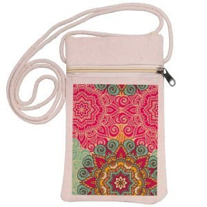 Eco-Friendly Recycled Cotton Canvas Mobile Phone Sling  Bag – Design-2 – EL8220182