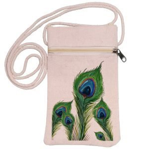 Eco-Friendly Recycled Cotton Canvas Mobile Phone Sling  Bag – Design-25 – EL8220205