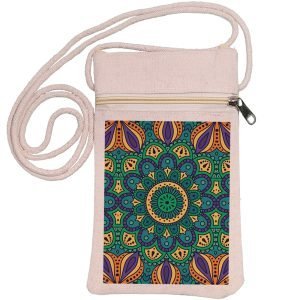 Eco-Friendly Recycled Cotton Canvas Mobile Phone Sling  Bag – Design-6 – EL8220186