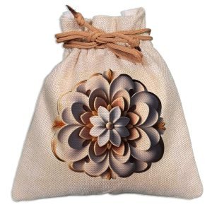 Eco-Friendly Designer Jute Potli Bag – Design-18 – EL8220273