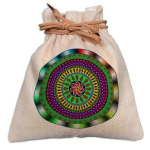 Eco-Friendly Designer Jute Potli Bag – Design-31 – EL8220286