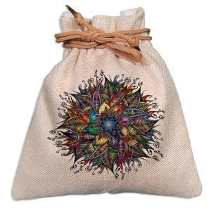 Eco-Friendly Designer Jute Potli Bag – Design-33 – EL8220288