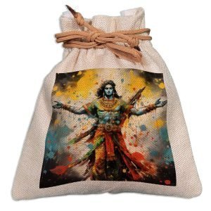 Eco-Friendly Designer Jute Potli Bag – Design-40 – EL8220295