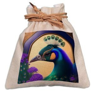 Eco-Friendly Designer Jute Potli Bag – Design-54 – EL8220309