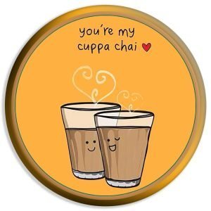 Designer Round Coaster -Chai Series Design-7-By EqualLife -EL7232018