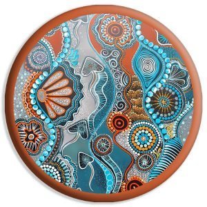 Designer Round Coaster -Sea Shell Art Design-By EqualLife -EL7232044