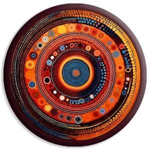 Designer Round Coaster -Astro Zodiac Art Design-By EqualLife -EL7232045