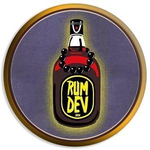 Designer Round Coaster -Rum Dev Design-By EqualLife -EL7232067