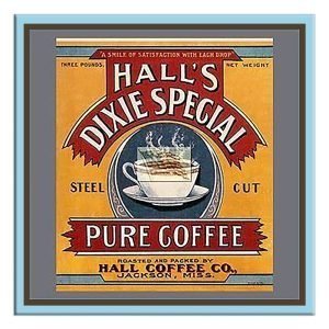 Designer Square Coaster -Vintage Coffee Poster Design-5-By EqualLife -EL7232100