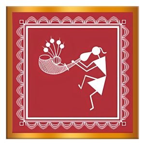 Designer Square Coaster -Tribal Art Design-3-By EqualLife -EL7232121