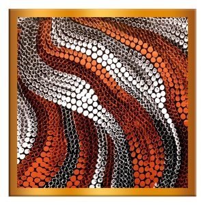 Designer Square Coaster -Abstract Art Design-1-By EqualLife -EL7232124