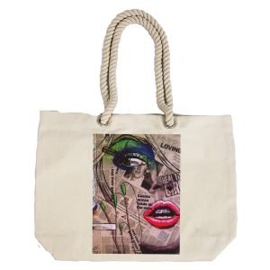 Eco-Friendly Recycled Cotton Canvas Tote Bag – Marilyn Monroe Design-73 – EL8220319