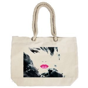 Eco-Friendly Recycled Cotton Canvas Tote Bag – Beautiful Model Design-91 – EL8220337