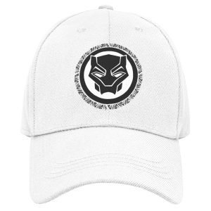 Cotton Baseball Caps-Black Panther Design-1-By EqualLife -EL9170015