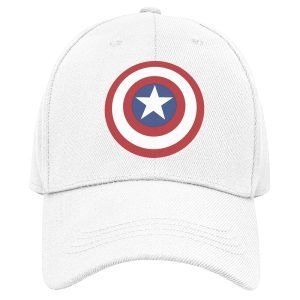 Cotton Baseball Caps-Captain America Icon Design-1-By EqualLife -EL9170002