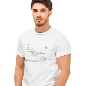 Pure Cotton Bio-Washed Chest Printed T-Shirt – Sifi Series – Enterprise 1701-A – Star Trek Design 1 – by ZingerTees-Unisex-EL9120554