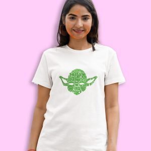 Pure Cotton Bio-Washed Chest Printed T-Shirt – Sifi Series – Yoda The Great Design 1 – by ZingerTees-Unisex-EL9120567