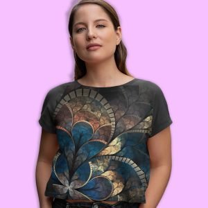 Super Dry-fit Printed T-Shirt – Abstract Series –  Fractal Abstract Series –  Design 8 – by ZingerTees-Unisex-EL9120586